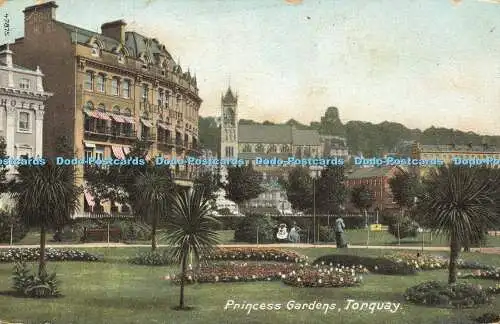 R617026 Princess Gardens Torquay Friths Serie 1906