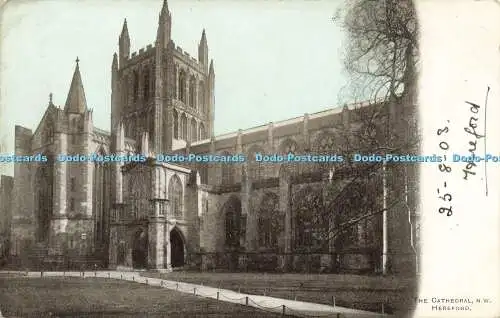 R613677 Cathedral N W Hereford 1903