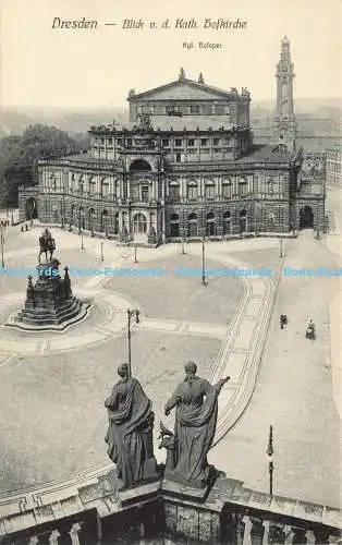 R619043 Dresden Blick v d Kath Hofkirche Kgl Hofoper 1379 Alfred Hartmann