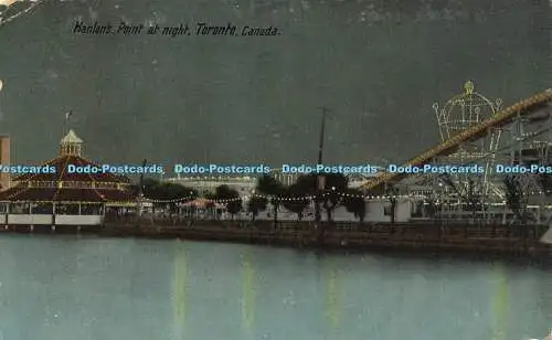R617059 Hanlons Point at night Toronto Canada Valentine 1912