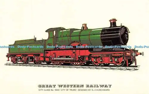 R613713 Great Western Railway City Class No 3440 City of Truro G J Churchward No