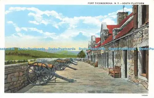 R621498 Fort Ticonderoga N Y South Platform Star Quality C W Hughes C T American