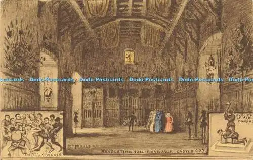 R617080 Black Dinner Bankett Hall Edinburgh Castle 437 Hinrichtung der Earls Dou