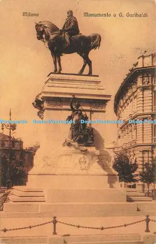 R619097 Milano Monumento a G Garibaldi