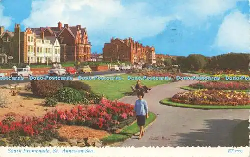 R621550 South Promenade St Annes on Sea ET 2609 Valentines Valchrome 1964