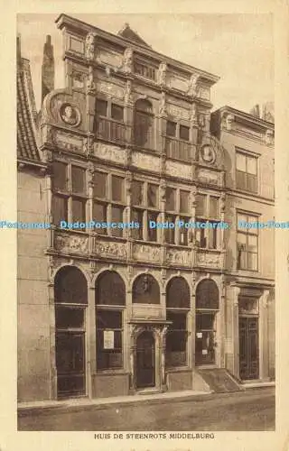 R619141 Huis de Steenrots Middelburg Uitg Firma F B den Boer Photogravure Serie