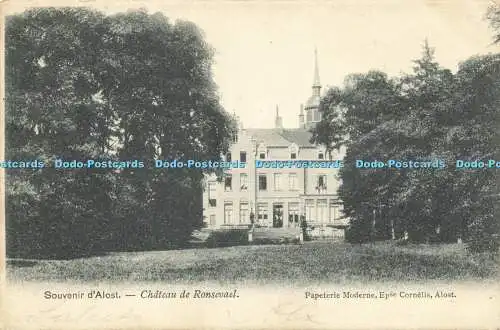 R613773 Souvenir dAlost Chateau de Ronsevael Papeterie Moderne 1902