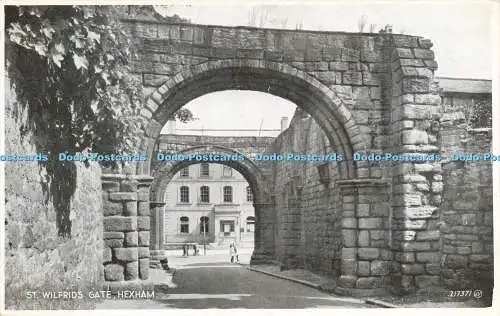 R613776 St Wilfrids Gate Hexham 217371 Valentinstag Silbereske Postkarte