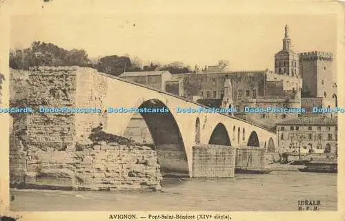 R614640 Avignon Pont Saint Benezet XIVe siecle Ideale M F B Ideale F Bean