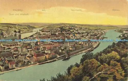 R614642 Passau Dom und Altstadt Gasthof Neumarkt Donau Nr 7802 Franz Josef Huber