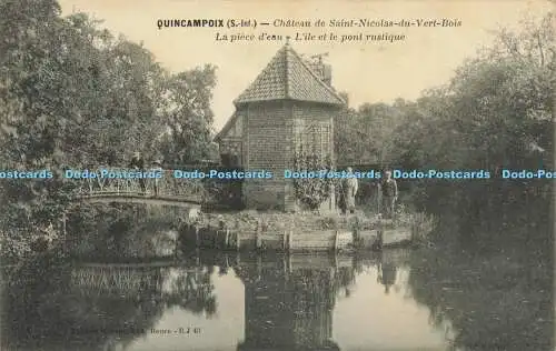 R613784 Quincampoix S Inf Chateau de Saint Nicolas du Vert Bois La piece deau Li