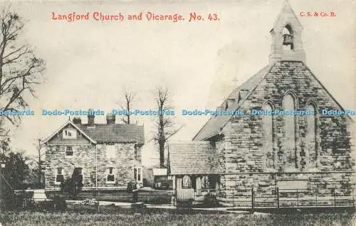 R617153 Langford Church and Vicarage No 43 C S and Co B