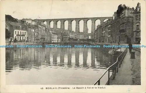 R617187 45 Morlaix Finistere Le Bassin a flot et le Viaduc Collection N L