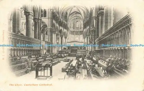 R621616 Choir Canterbury Cathedral H J Goulden 1904