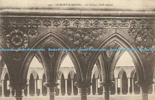 R617194 379 Le Mont St Michel Le Cloitre XIIIe siecle Laurent Nel