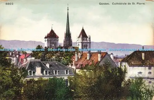 R613838 8803 Geneve Cathedrale de St Pierre Phototypie Neuchatel