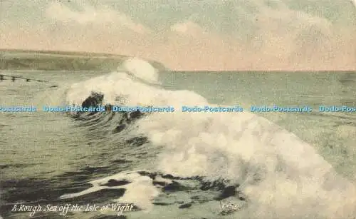 R614707 A Rough Sea off Isle of Wight J Welch 1907