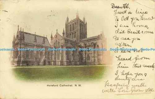 R613851 Hereford Cathedral N W 1902