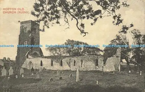 R617225 Hopton Old Church Ruins T E Whittley 1911