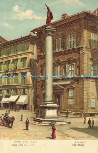 R619232 Piazza di S Trinita Ort der Heiligen Dreifaltigkeit Firenze Florenz Stengel Misch