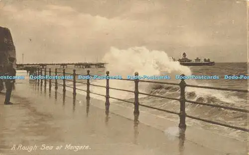 R621654 A Rough Sea at Margate J Welch 1914