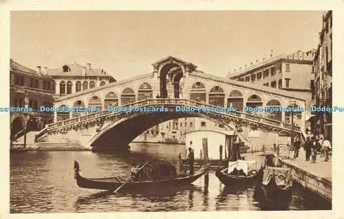 R617237 Venezia Ponte di Rialto Edizione Ongania Piazza S Marco