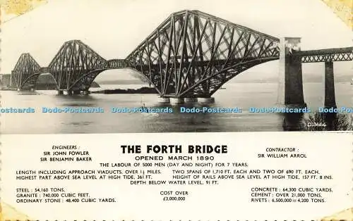 R614748 Forth Bridge D 3664 RP Valentines