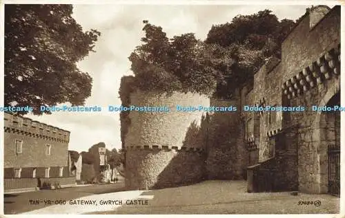 R614751 Tan Yr Ogo Gateway Gwrych Castle 97484 Valentines Photo Brown 1931