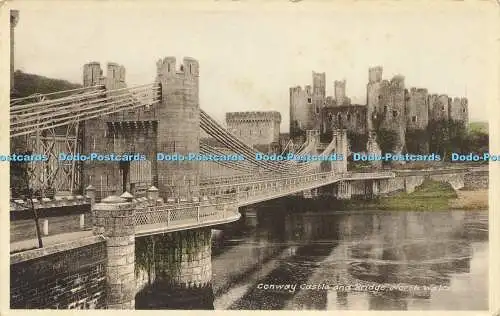 R621675 Conway Castle and Bridge North Wales M and L National Series