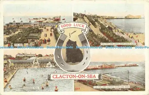 R614758 Good Luck from Clacton on Sea 95B 1951 Multi View