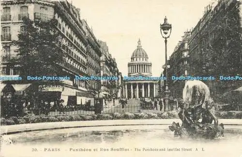 R613895 30 Paris Pantheon et Rue Soufflot Pantheon und Soufilot Street A L A Lec