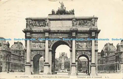 R613898 18 Paris Arc de Triomphe du Carrousel Triumphbogen Karussell A Lecon