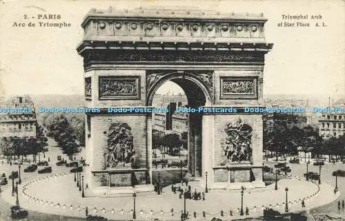 R613900 2 Paris Arc de Triomphe Triumphbogen Stern Place A Leconte 1934