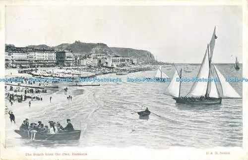 R613907 Beach aus Pier Hastings B und R Serie B und R S Kamera Serie 1903