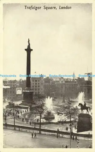 R619273 Trafalgar Square London D E and S Nelsons Monument