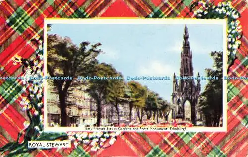 R621703 East Princes Street Gardens and Scott Monument Edinburgh Royal Stewart M