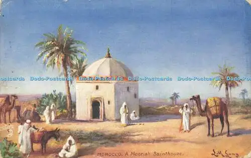 R617296 Morocco A Moorish Sainthouse L M Long Wide Wide World Series II Tuck Oil