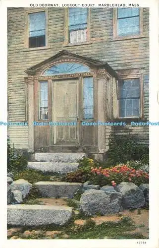 R619315 Old Doorway Lookout Court Marblehead Mass 43598 John T Adams C T America