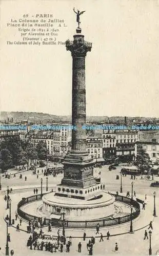 R619327 69 Paris Julisäule Bastille Place A Leconte 1934