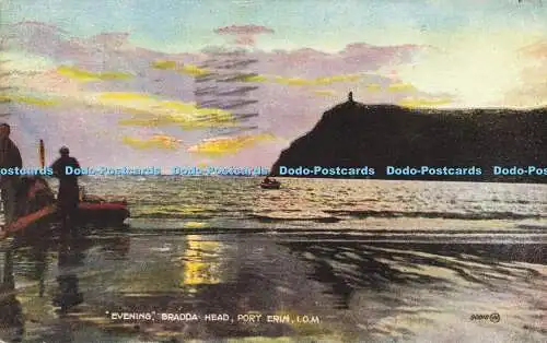 R613979 Evening Bradda Head Port Erin I O M 90010 Valentines Valesque Postkarten