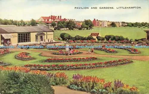 R621768 H 7588 Pavilion and Gardens Littlehampton Valesque Valentines 1952