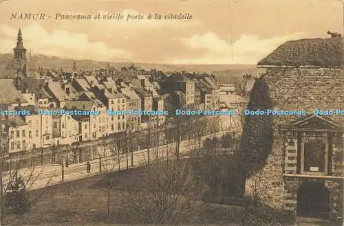 R617354 Namur Panorama et vieille porte a la citadelle H L