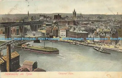 R621785 Newcastle on Tyne General View Auty Serie G H W B 1905