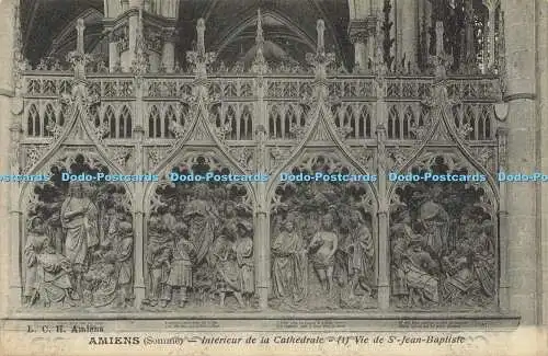 R614009 L C H Amiens Somme Interieur de la Cathedrale 1 Vie de St Jean Baptiste