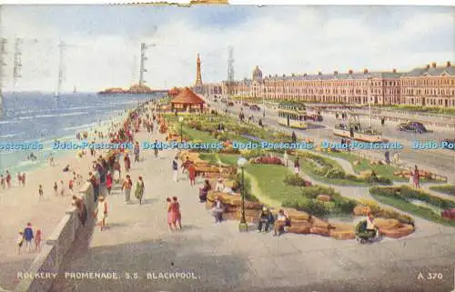 R614910 Rockery Promenade S Blackpool A 370 Allen 1943