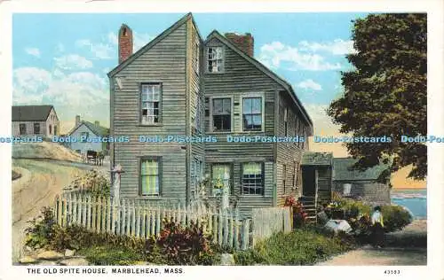 R617417 Old Spite House Marblehead Mass 43593 John T Adams C T American Art Colo