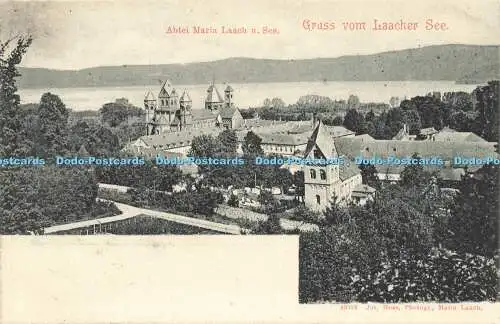 R614922 Abtei Maria Laach u See Gruss vom Laacher See 48332 Jos Hoss