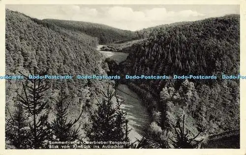 R621871 Sommerfrische Oberbieber Rengsdort Blick vom Almblick ins Aubachtal H Zi