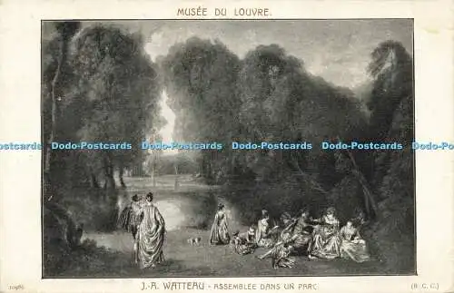 R617469 Musee du Louvre J A Watteau Assemblee Dans Un Parc 10986 B C C