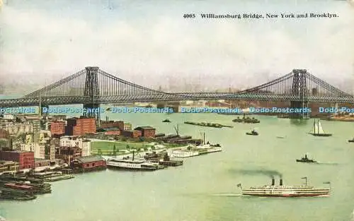 R621898 4005 Williamsburg Bridge New York and Brooklyn H H T Co HH Tammen Co